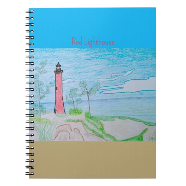 Rotes Leuchtturm Notizblock (Vorderseite)