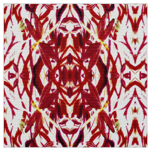Rotes Libellen-Gewebe Stoff