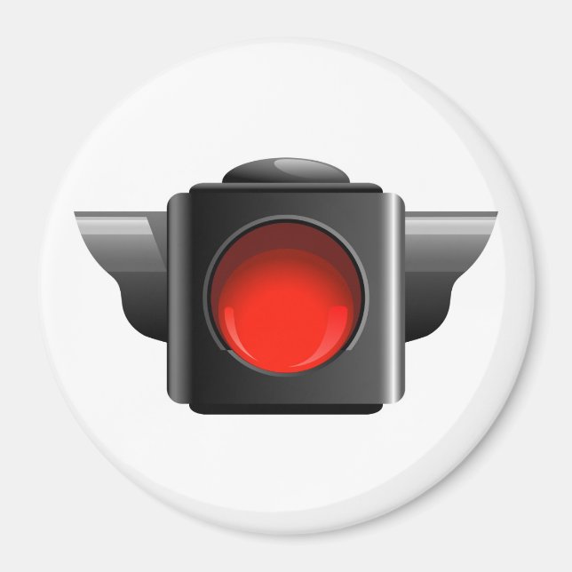 Rotes Licht für die Verwaltung des Klassenzimmers  Magnet (Vorne)