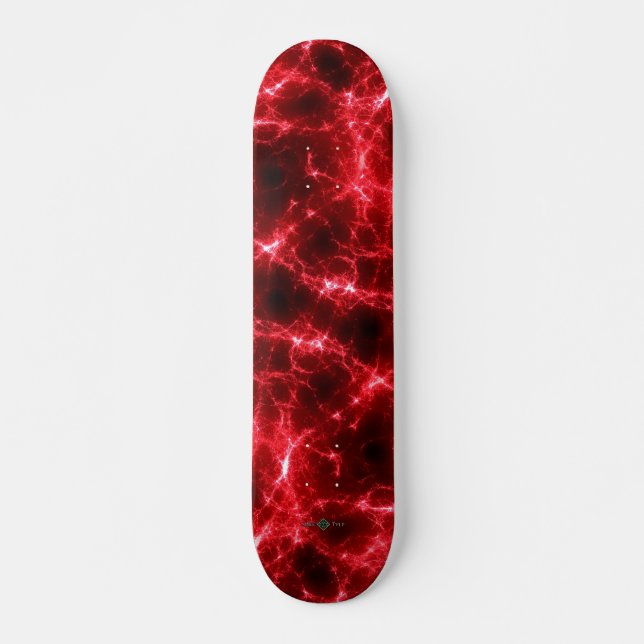Rotes Licht-Ströme Skateboard (Vorne)