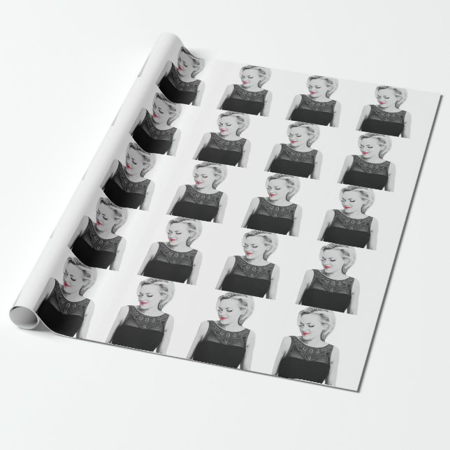 Rotes LippenPackpapier Geschenkpapier (Ungerollt)