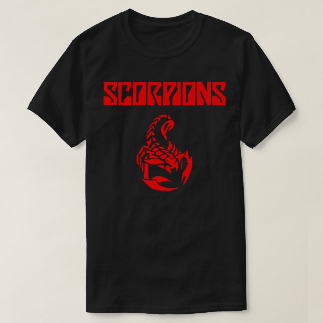 Rotes Logo am besten verkaufen Skorpione Heavy Met T-Shirt (Design vorne)