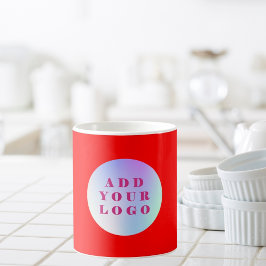 Rotes Logo Kaffeetasse