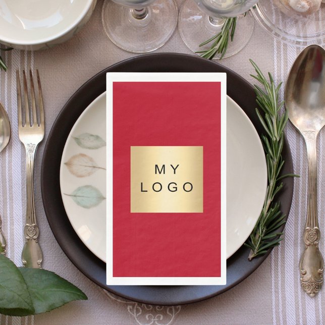 Rotes Logo Serviette (Von Creator hochgeladen)