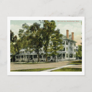 Rotes Löwen Gasthof, Stockbridge, MA 1909 Vintage Postkarte