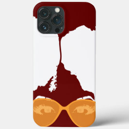 Rotes Mädchen mit Afro mit Gold Sonnenbrille Case-Mate iPhone Hülle