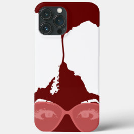 Rotes Mädchen mit Afro mit rosa Sonnenbrille Case-Mate iPhone Hülle