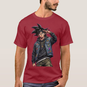 rotes Manga‑T‑Shirt T-Shirt