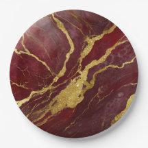 rotes Marmormuster mit Gold