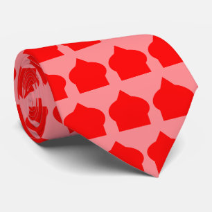Rotes marokkanisches Musterdesign Krawatte