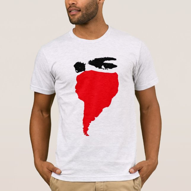 rotes Masken T-Shirt (Vorderseite)