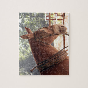 Rotes Maultier-Puzzlespiel Puzzle