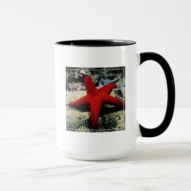Rotes Meer der Stern-Fisch-| Tasse (Rechts)