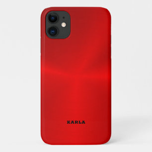 Rotes metallisches Aussehen Case-Mate iPhone Hülle