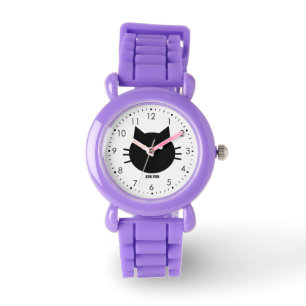 Rotes Miezekatze-Katzen-Kind Armbanduhr
