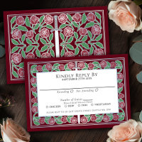 Rotes mittelalterliches silbernes florales Schwert