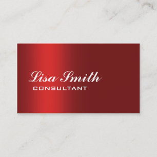 Rotes modernes berufliches elegantes einfaches visitenkarte