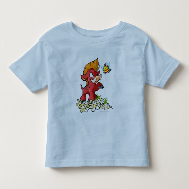 Rotes Moehog und Summen Kleinkind T-shirt (Vorderseite)