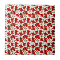 Rotes Mohn-Design