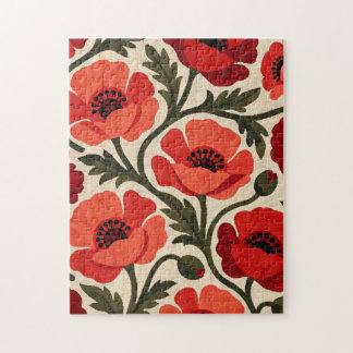 Rotes Mohn-Puzzle Puzzle