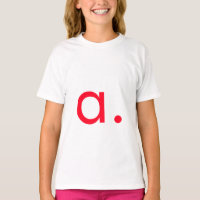Rotes Monogramm Anfangsbuchstabe Modern Schlicht