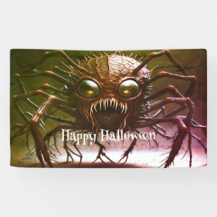 Rotes Monster Halloween-Banner Banner