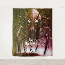 Rotes Monster Halloween Hintergrund