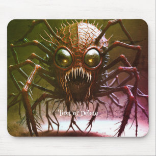 Rotes Monster Halloween Mousepad