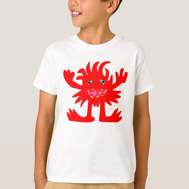 Rotes Monster T-Shirt (Vorderseite)