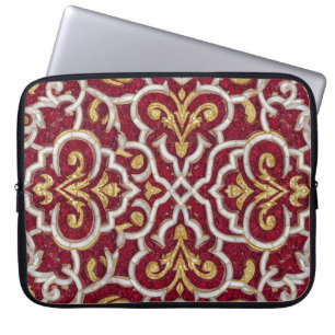 rotes Mosaik Laptopschutzhülle