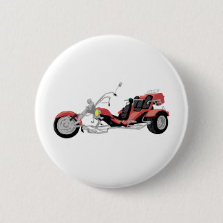 rotes Motorrad trike Button