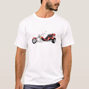 rotes Motorrad trike T-Shirt