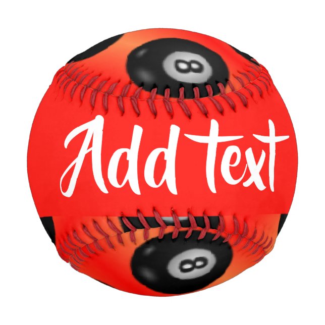 Rotes Muster der Schwimmbällchen Baseball (Vorderseite)