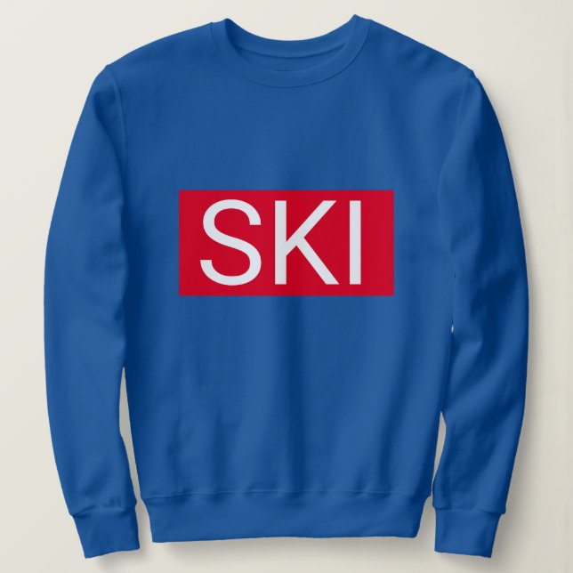 Rotes Nachskibedarf Sweatshirt (Design vorne)