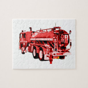 Rotes Öl bemalt Feuer Motor, Jigsaw Puzzle