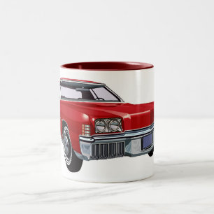Rotes Oldsmobile Toronado Zweifarbige Tasse