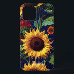 Rotes Orange Gelbes Gelbes Van Gogh Case-Mate iPhone Hülle<br><div class="desc">Sonnenblumen Rot Orange Gelb Van Gogh Art.</div>