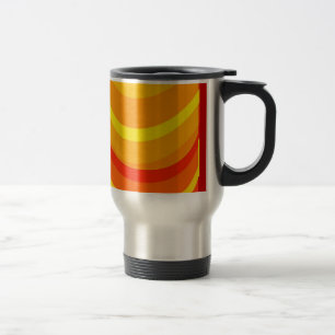 Rotes Orange und Gelbe Tasse