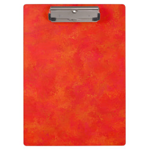 Rotes Oranges Abstraktes Muster Klemmbrett
