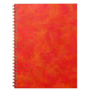 Rotes Oranges Abstraktes Muster Notizblock