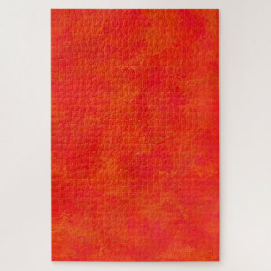 Rotes oranges abstraktes Muster Puzzle