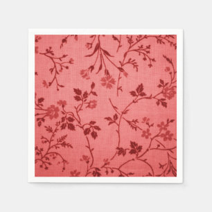 Rotes Paisley-Gewebe wie Leinenblick Serviette
