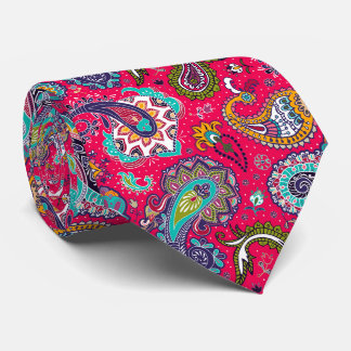 Rotes Paisley Krawatte