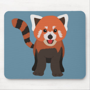 Rotes-Panda-Mauspad Mousepad