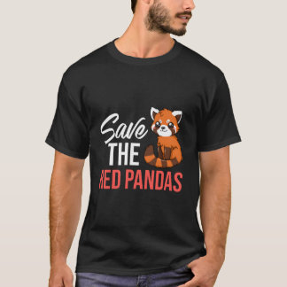 Rotes-Panda-Tier-Lebensraum-Schwanz T-Shirt