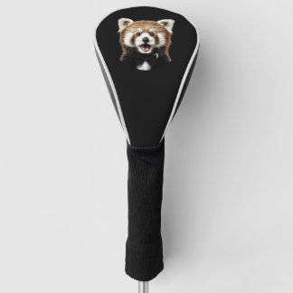 Rotes Pandas Gesicht Golf Headcover