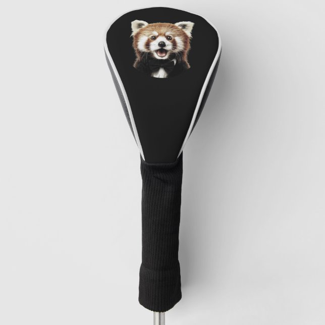Rotes Pandas Gesicht Golf Headcover (Vorderseite)