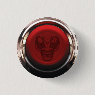 Rotes Panik-Knopf-Abzeichen Button