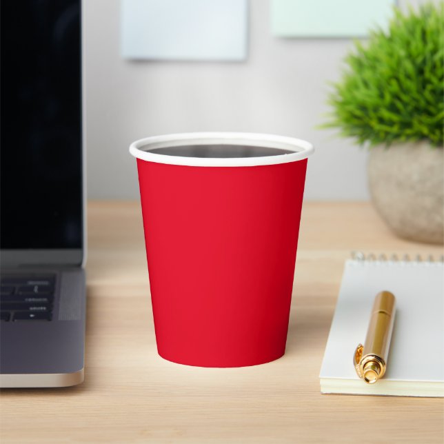 Rotes Papier Pappbecher (InSitu)