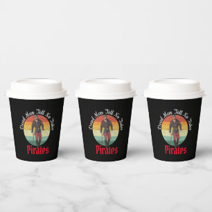 Rotes Party Pirates Paper Cups Pappbecher